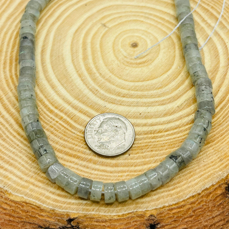 6x3mm Disc Labradorite