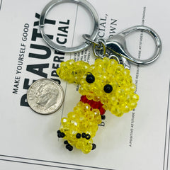 Handmade Beaded Chihuahua with Keychain